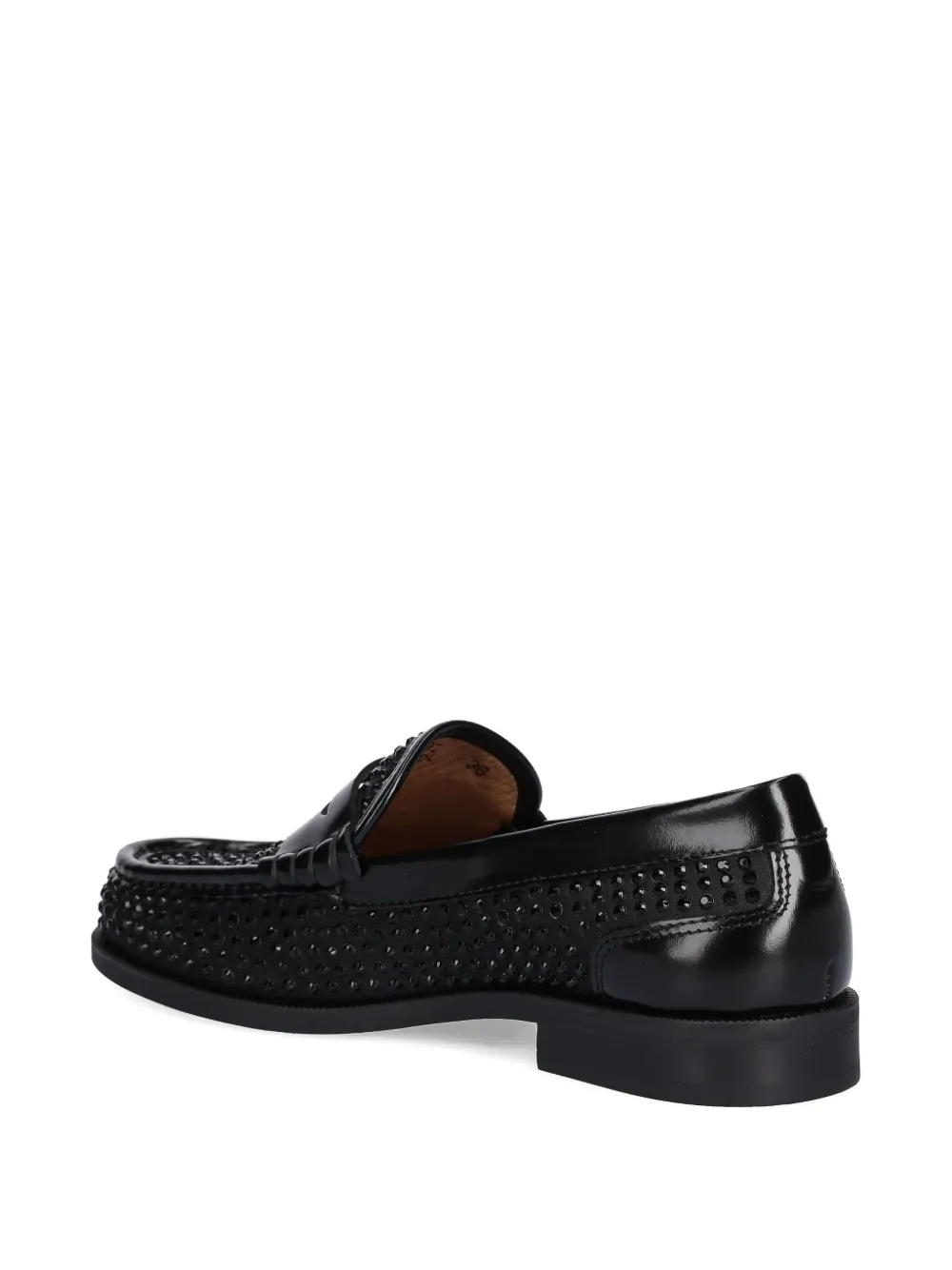 Hugo Boss Lycia Embellished Loafers In Animal Print