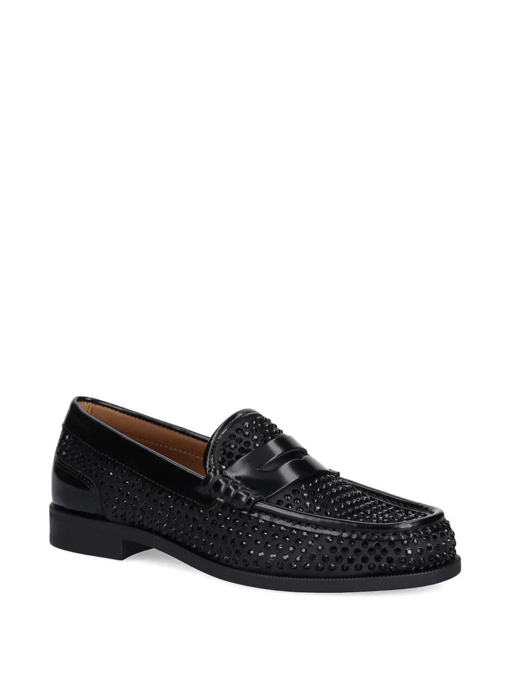 BOSS Lycia verfraaide loafers - Zwart