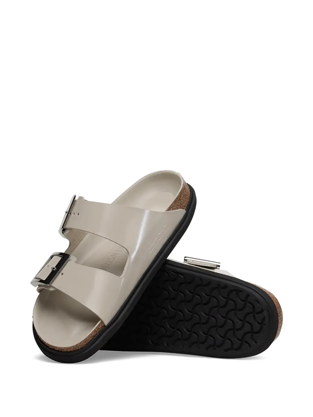 Birkenstock Arizona sandalen met gesp Beige