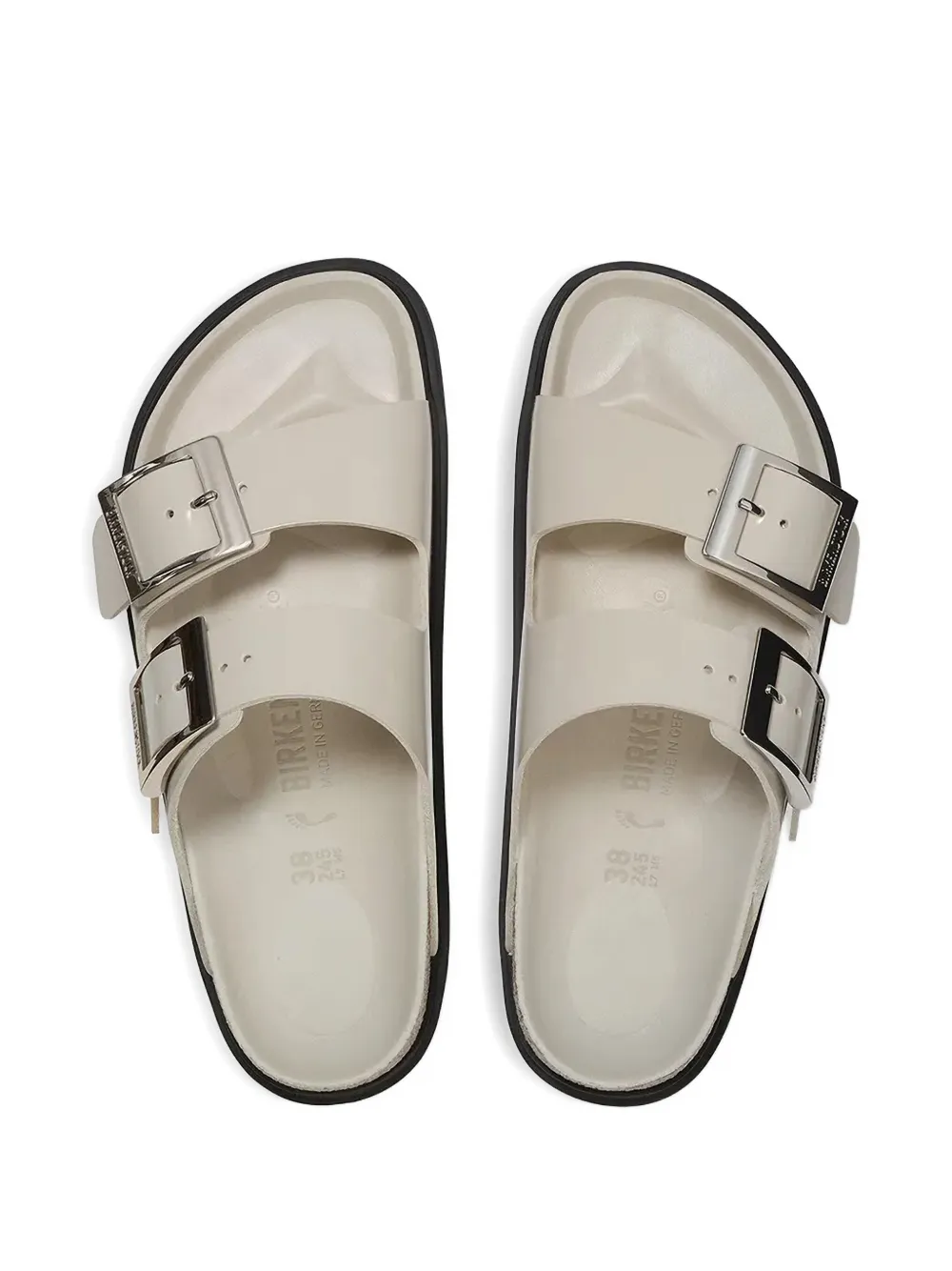 Birkenstock Arizona sandalen met gesp Beige