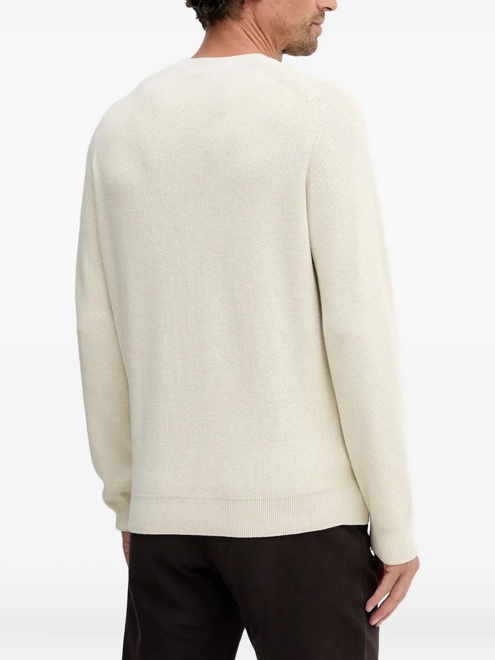 BOSS Trui met logopatch Beige