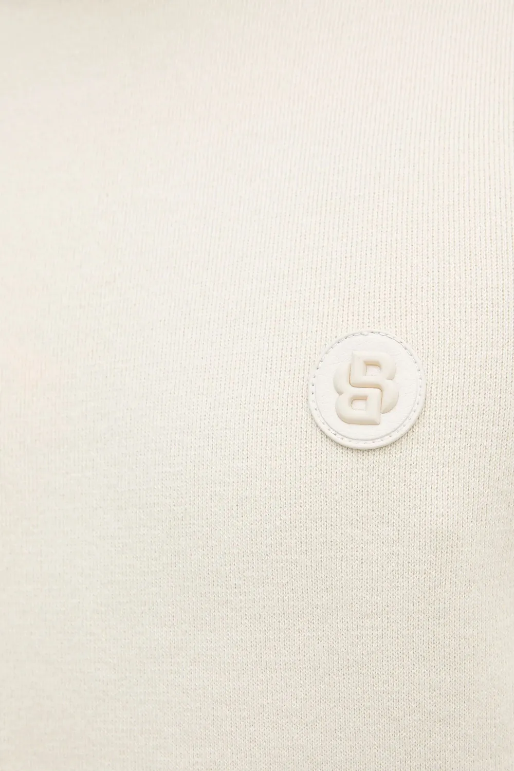 BOSS Trui met logopatch Beige