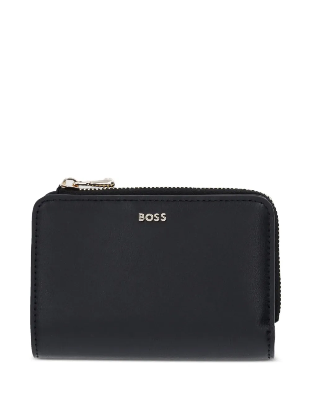 BOSS logo-lettering zipped wallet - Nero