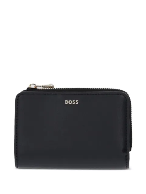 BOSS logo-lettering zipped wallet