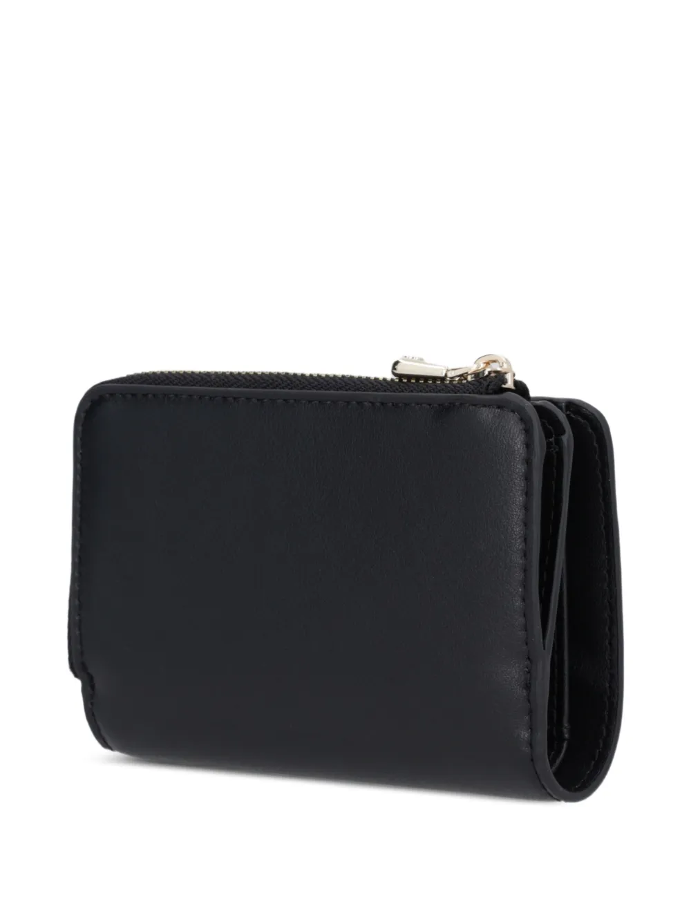 BOSS logo-lettering zipped wallet - Zwart