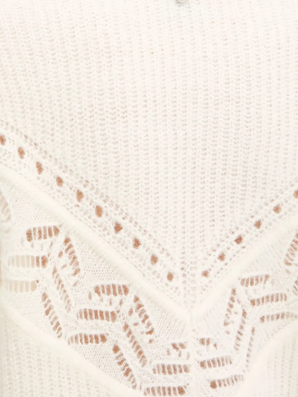 Hugo Boss Openwork Collared Sweater In Neutral