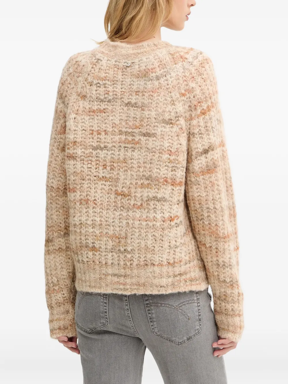 Hugo Boss Textured Sweater In Neutral