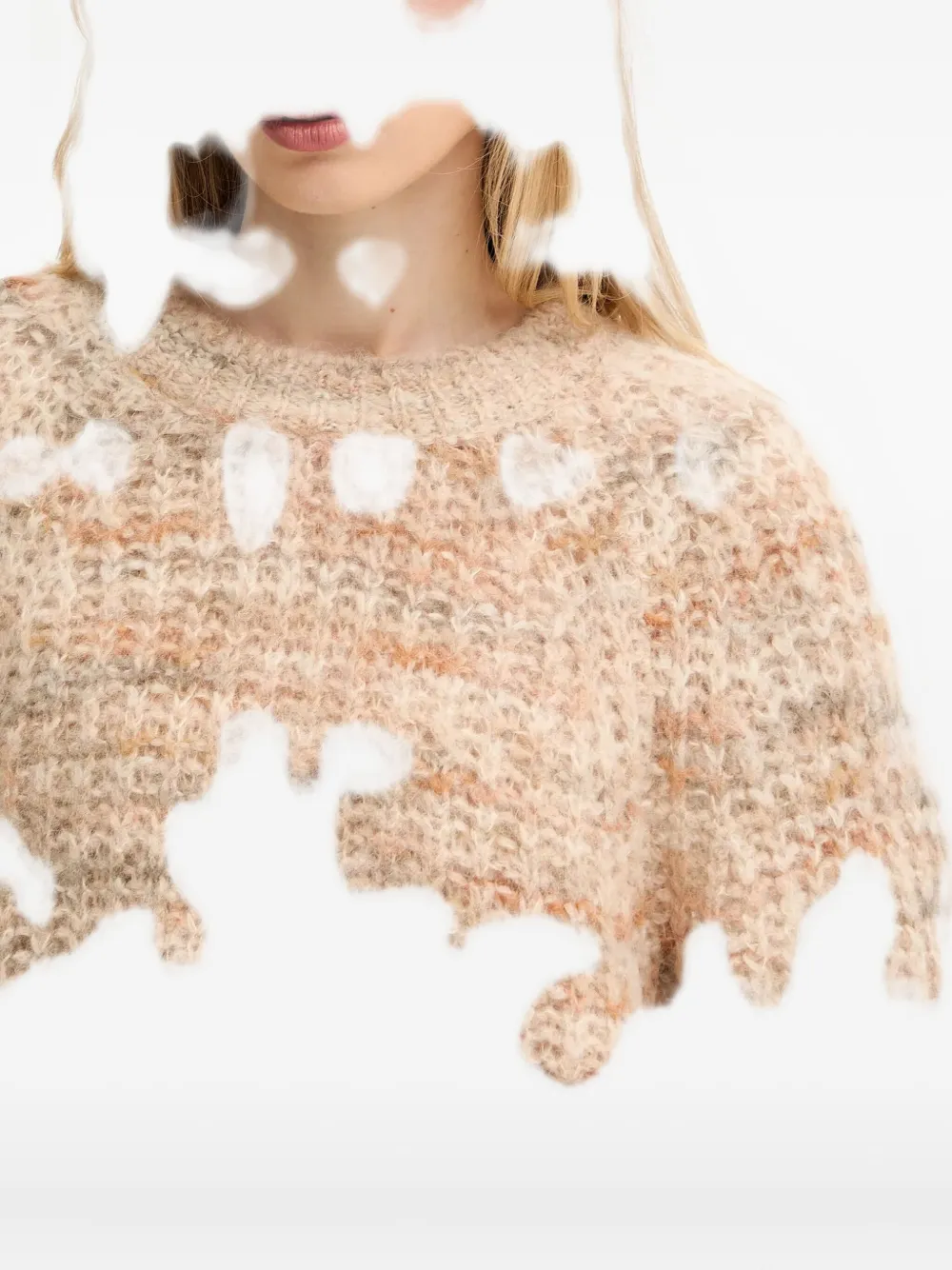 Hugo Boss Textured Sweater In Neutral