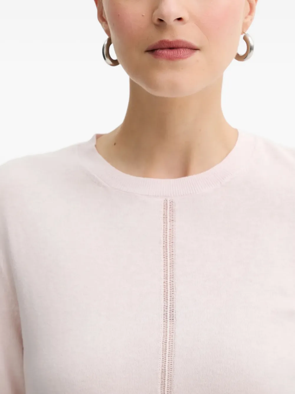 Hugo Boss Central-detail Sweater In Pink