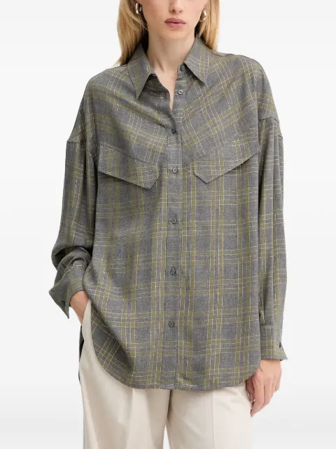 BOSS check-pattern shirt