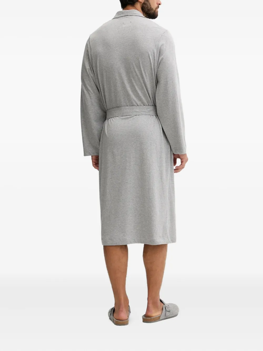 BOSS BM badjas met lange mouwen Grijs