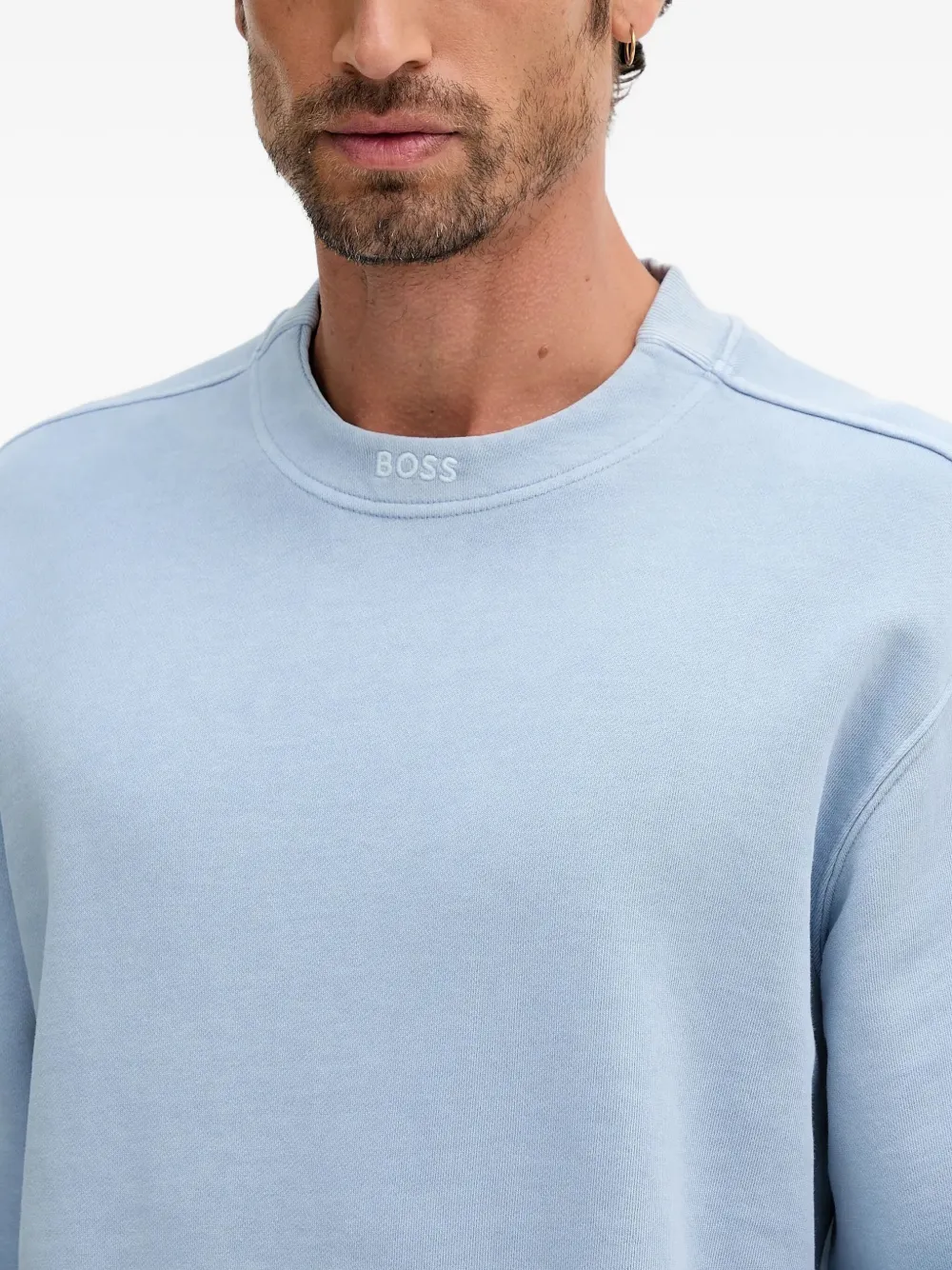 BOSS Trui met ronde hals Blauw