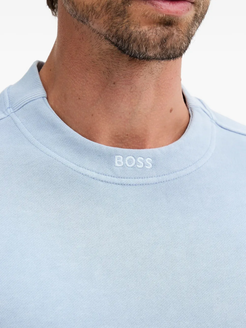 BOSS Trui met ronde hals Blauw