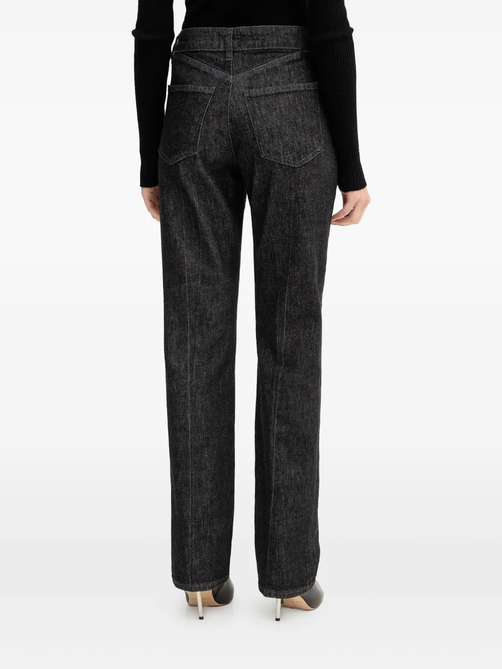 Hugo Boss Boss Parkway Slim Straight Leg Jeans In Black