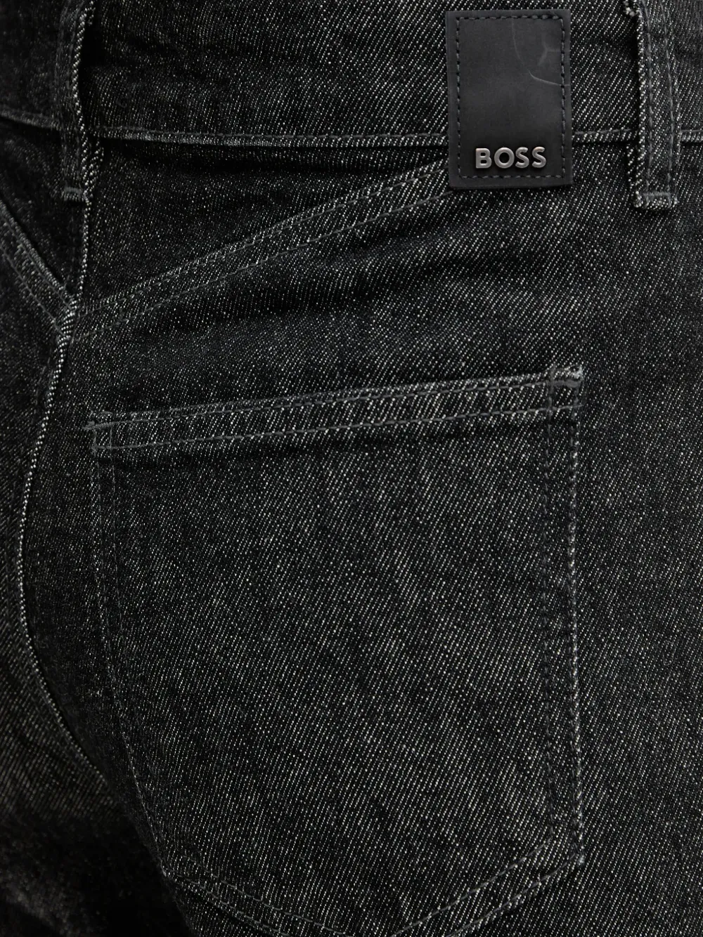 Hugo Boss Boss Parkway Slim Straight Leg Jeans In Black