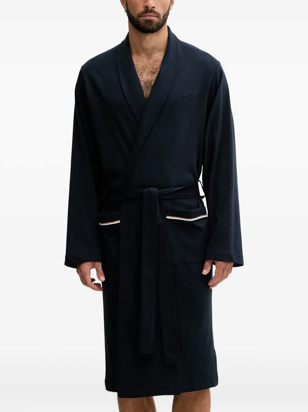 BOSS BM belted pocket dressing gown | Blue | Image 1