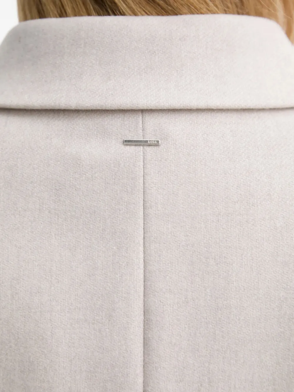 Hugo Boss Jukana Double-breasted Button Blazer In White