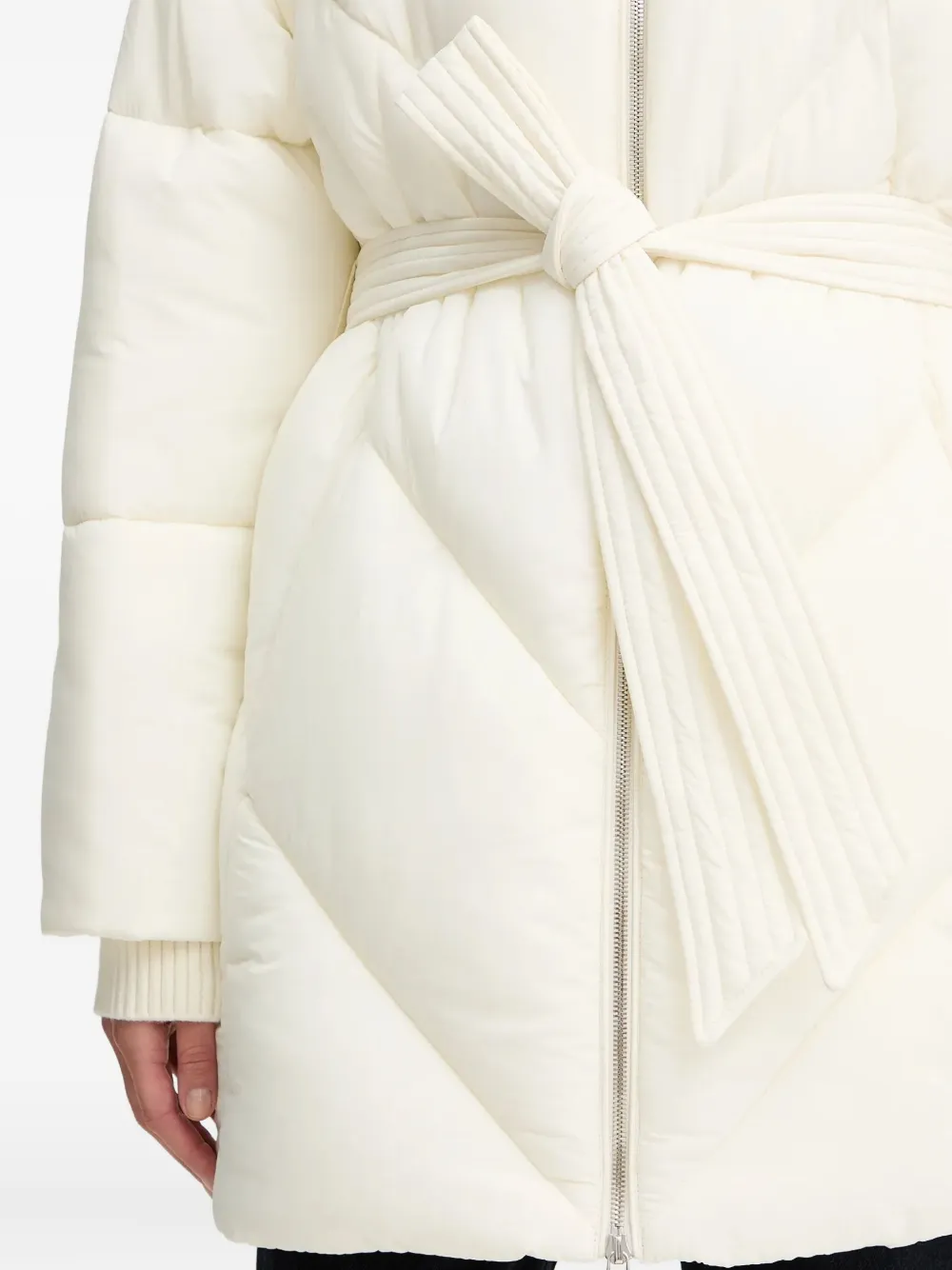 BOSS Gewatteerd bikerjack Beige