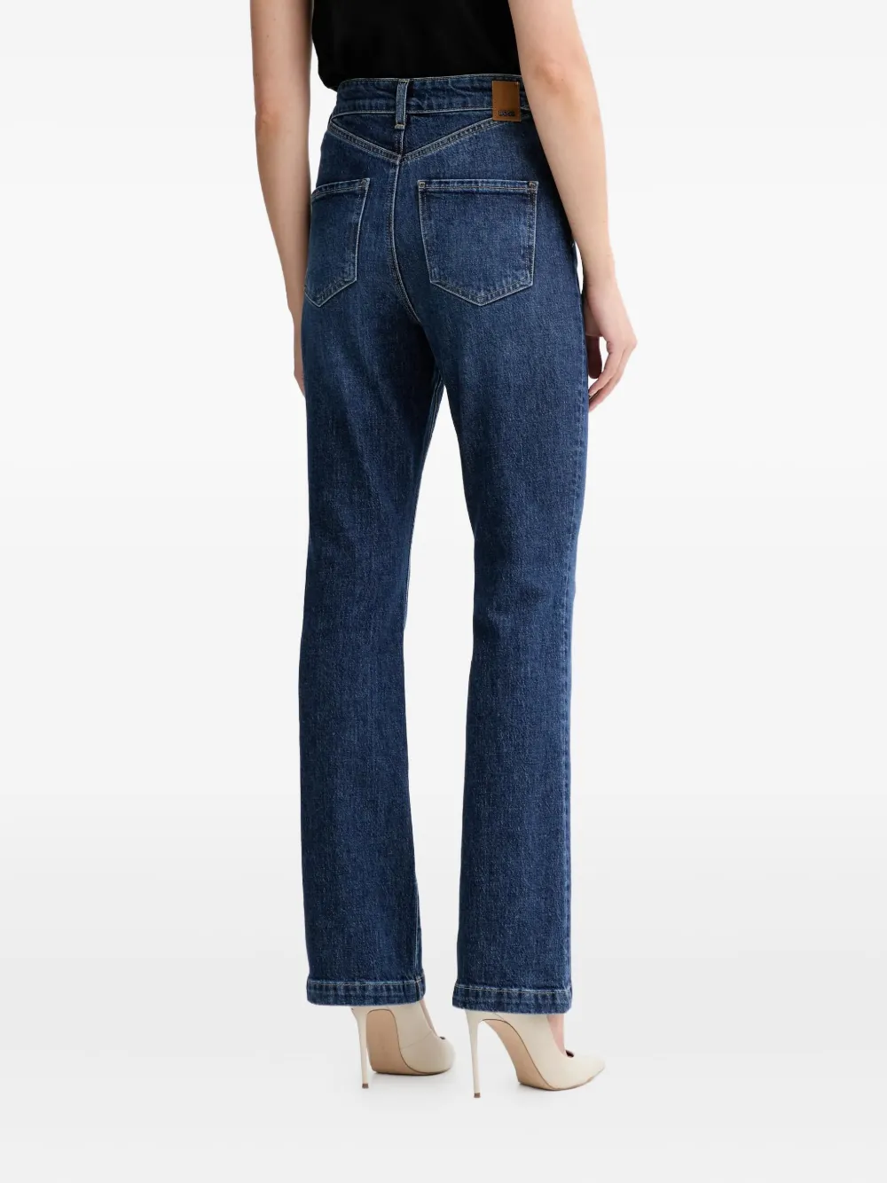 Hugo Boss Belt-loop Jeans In Blue