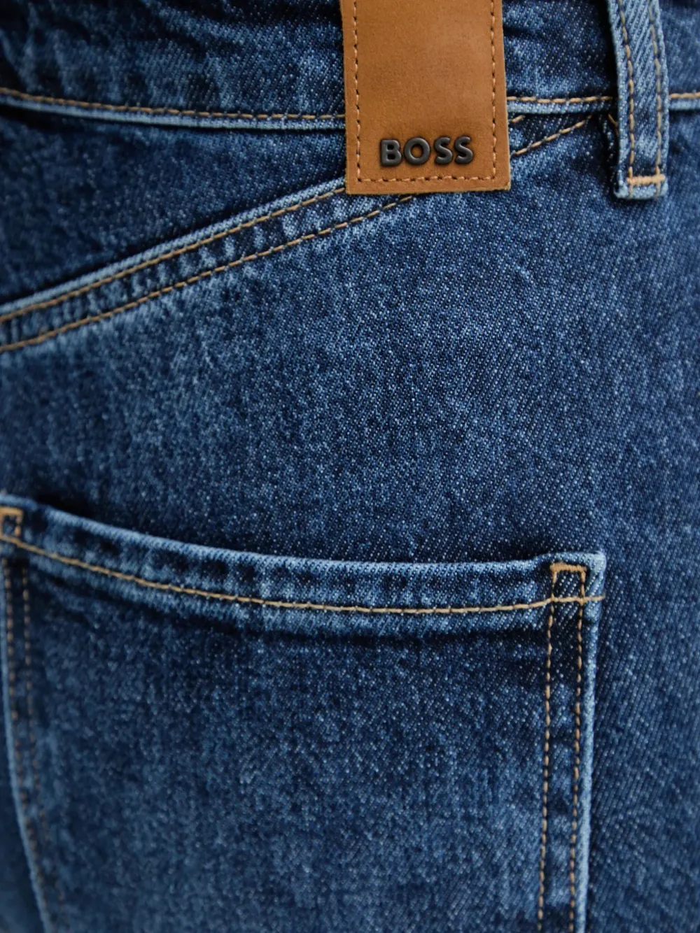 Hugo Boss Belt-loop Jeans In Blue