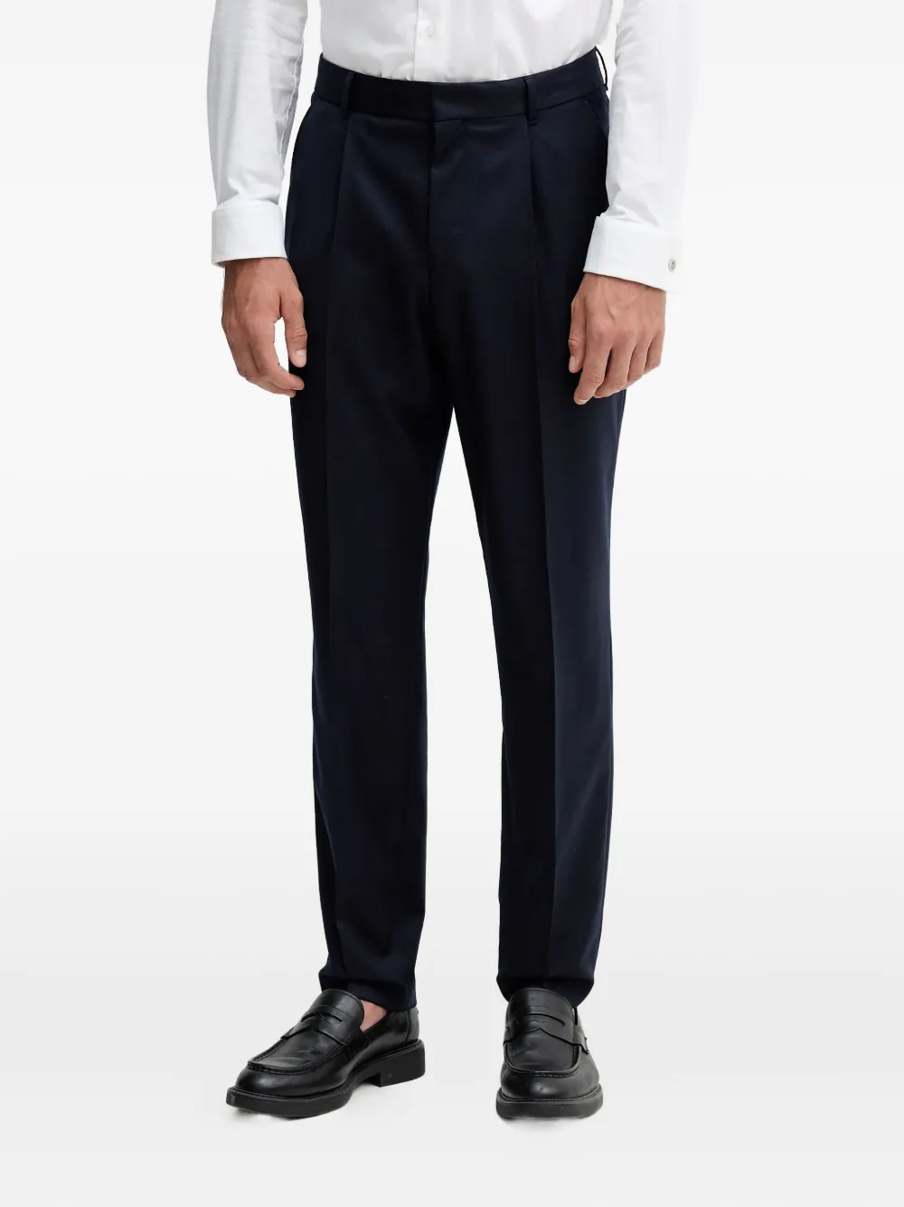 BOSS pleated wool trousers | Blau | Image 1