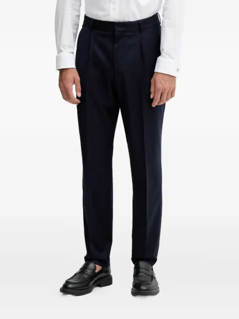 BOSS pleated wool trousers