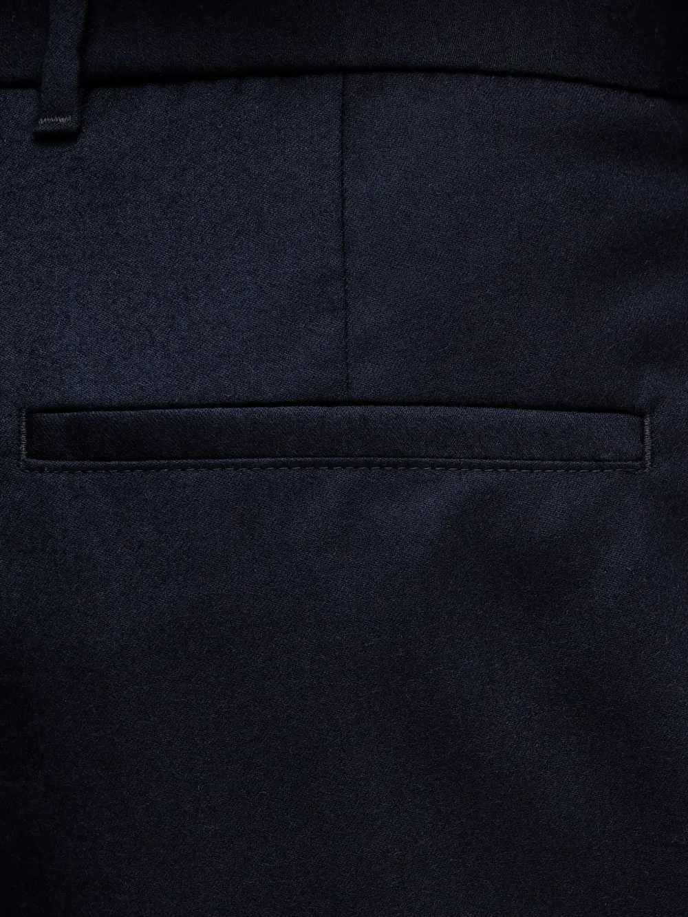 BOSS Wollen plooibroek Blauw