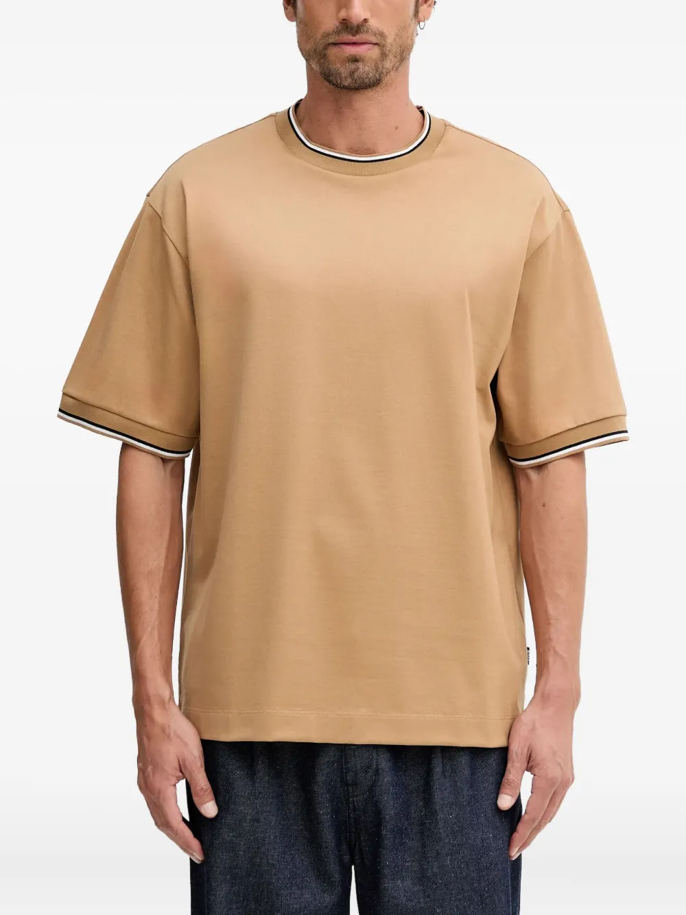 BOSS H-Tames 65 striped T-shirt - Toni neutri