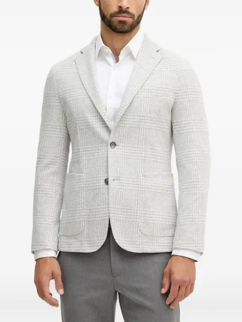 BOSS check two-button blazer