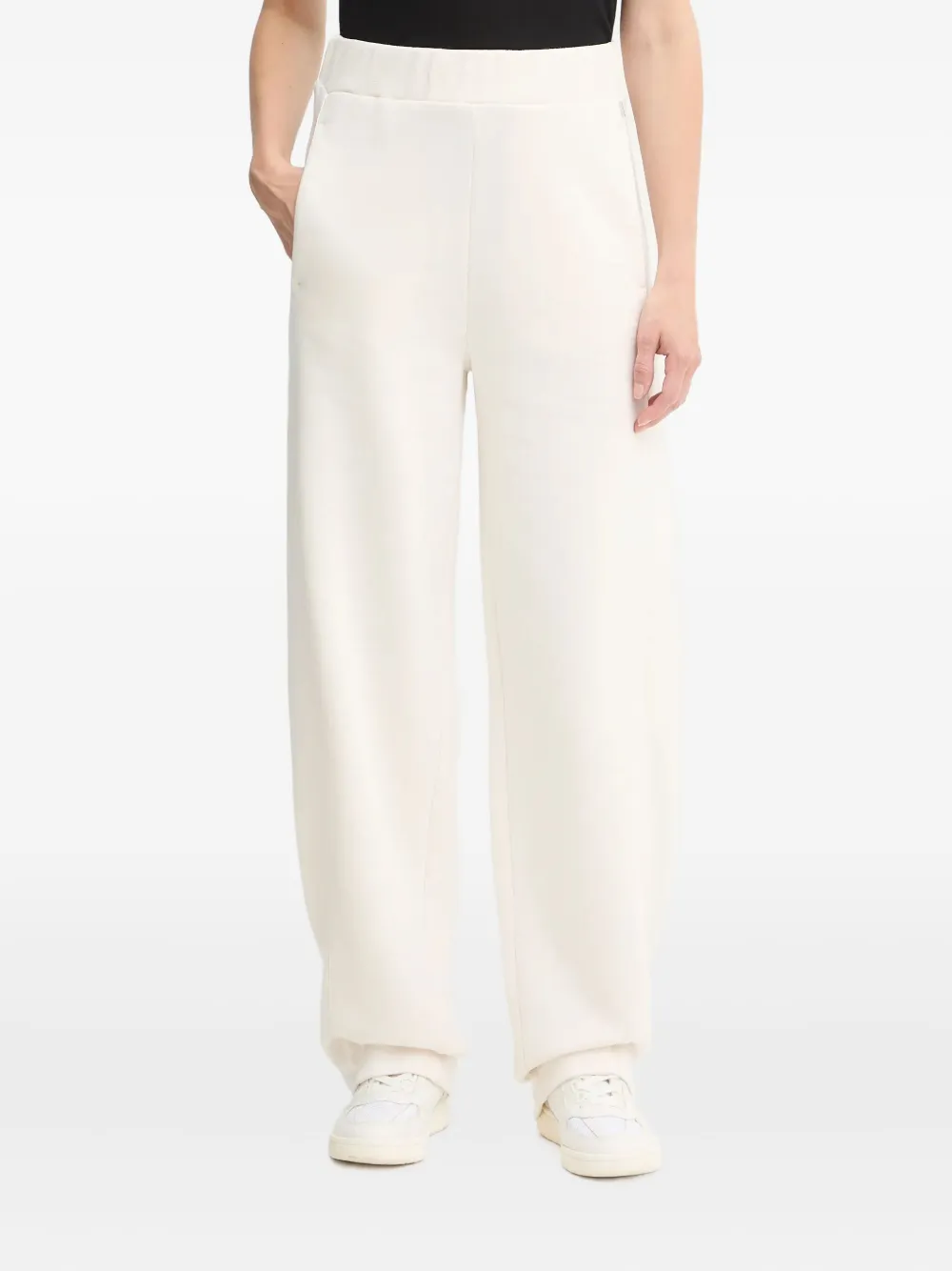 Hugo Boss Side-zip Track Pants In White