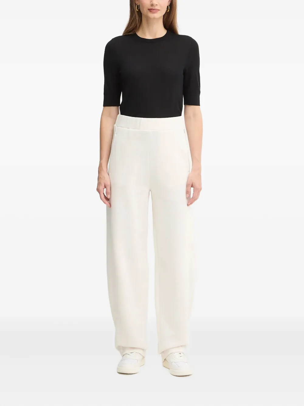 Hugo Boss Side-zip Track Pants In White