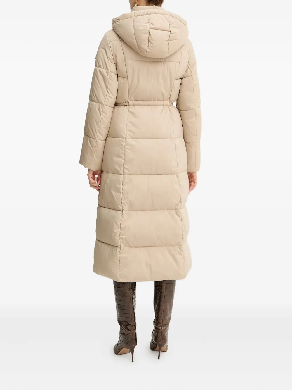 BOSS Donsjas met capuchon Beige