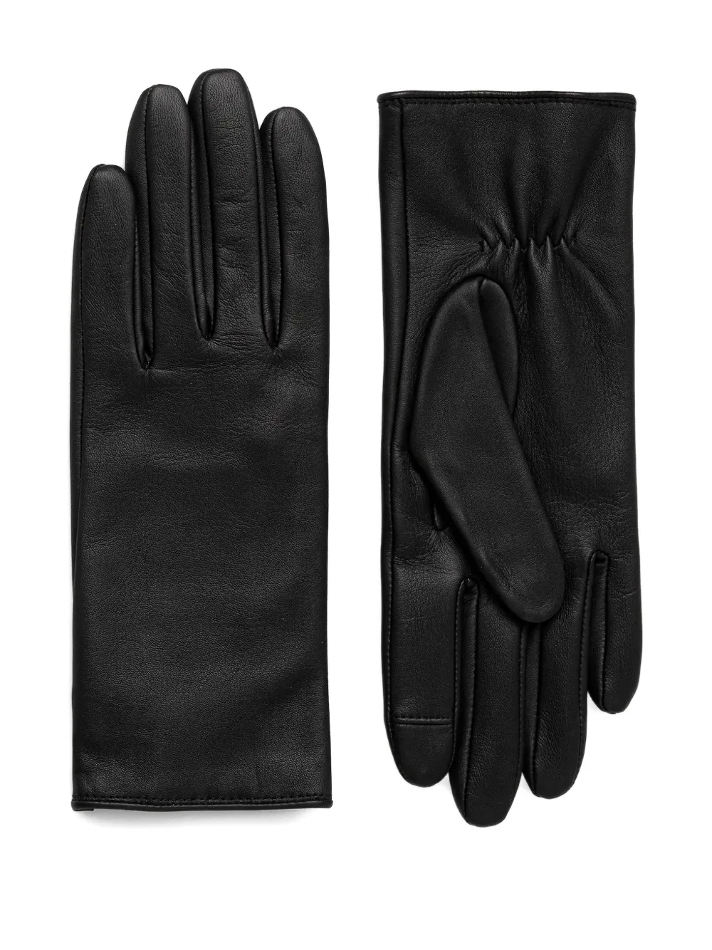 BOSS logo-detail gloves - Black