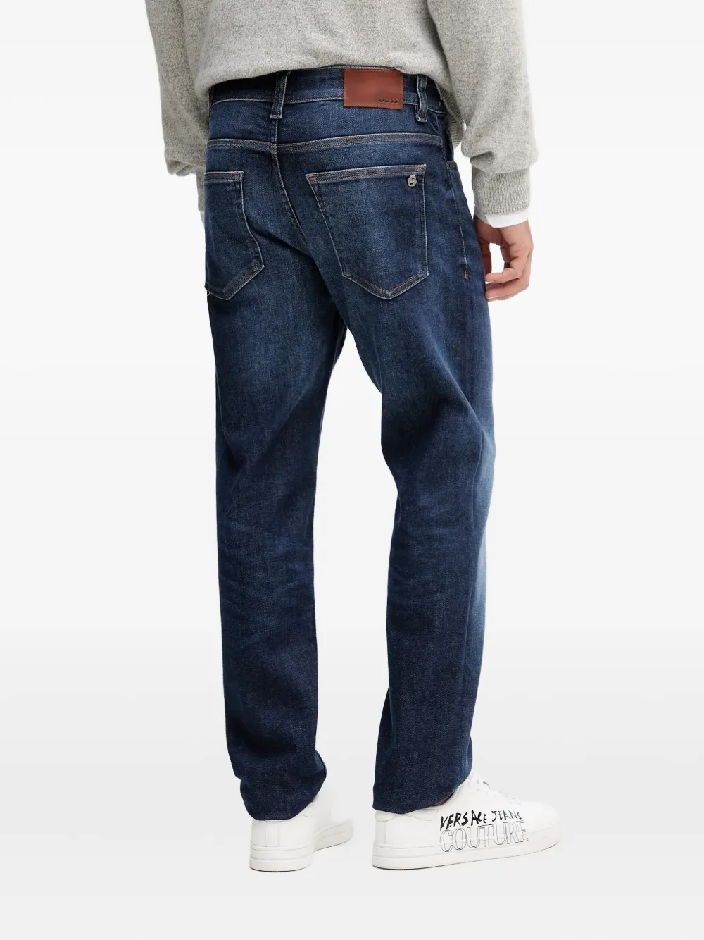Hugo Boss Straigh-leg Jeans In Blue