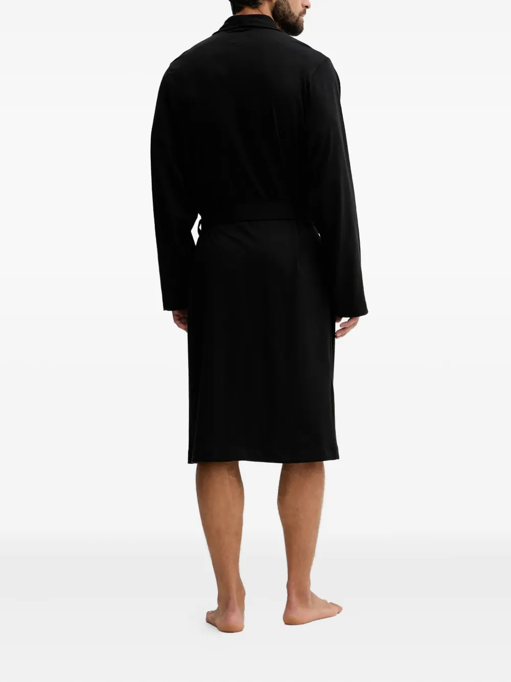 BOSS BM avondjurk met ceintuur Zwart