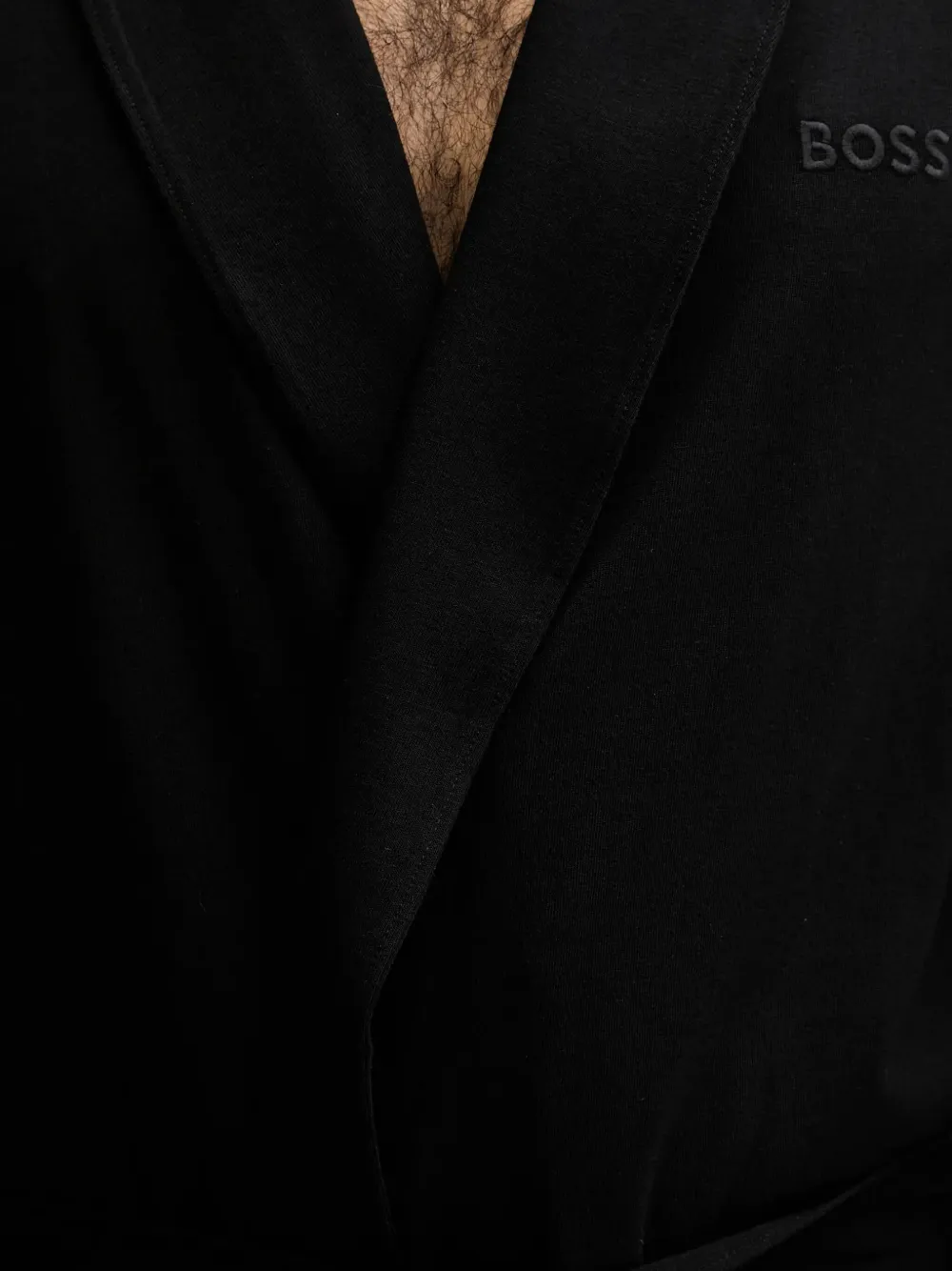 BOSS BM avondjurk met ceintuur Zwart