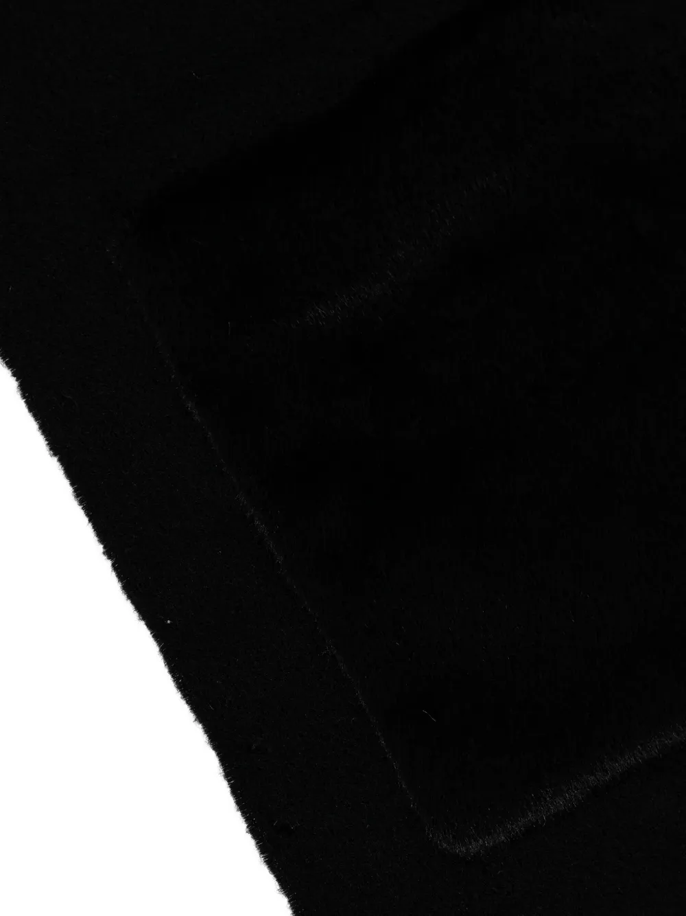 BOSS Sjaal met franje en zak - Zwart