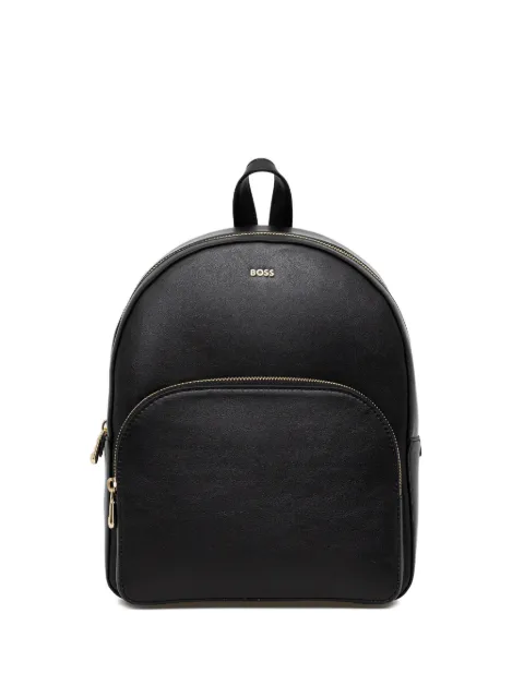 BOSS logo-detail top-handle backpack