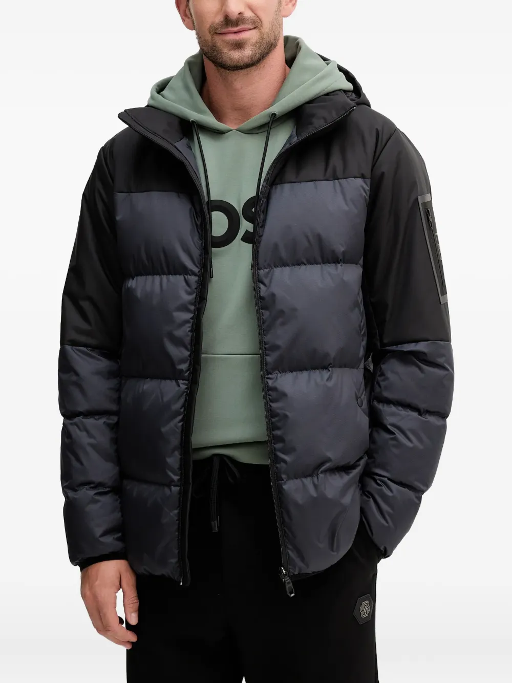 BOSS Jack met capuchon Blauw