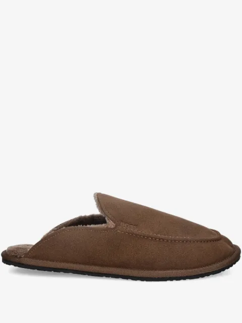 BOSS chaussons en microfibre à semelle en caoutchouc