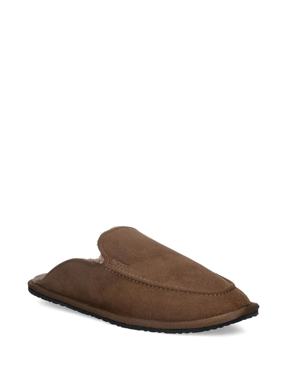 BOSS MSFR topstitched slippers - Bruin