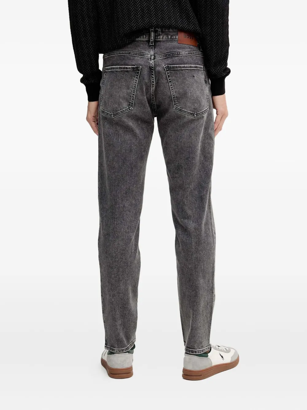 Hugo Boss Straight-leg Jeans In Gray