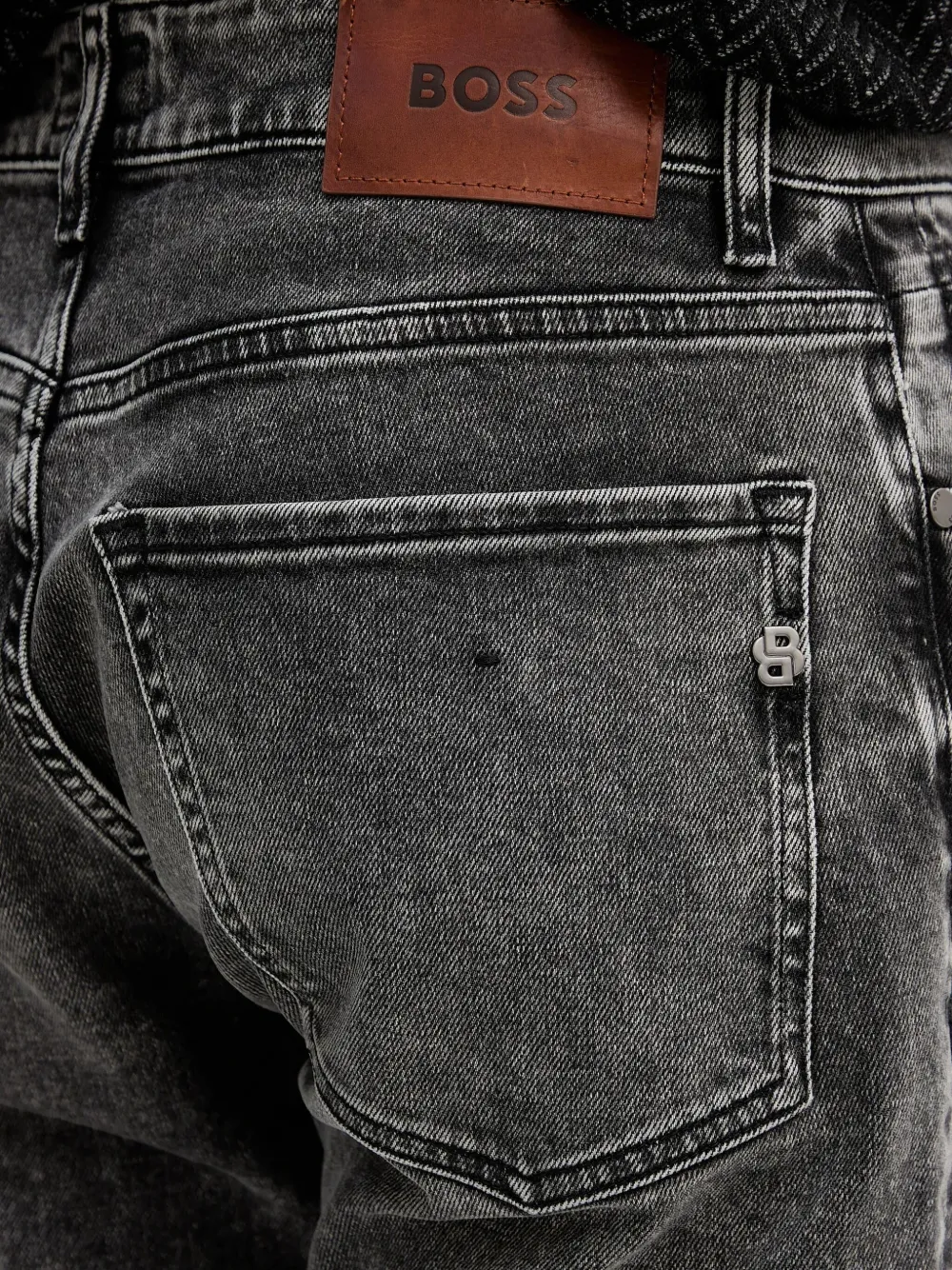 Hugo Boss Straight-leg Jeans In Gray