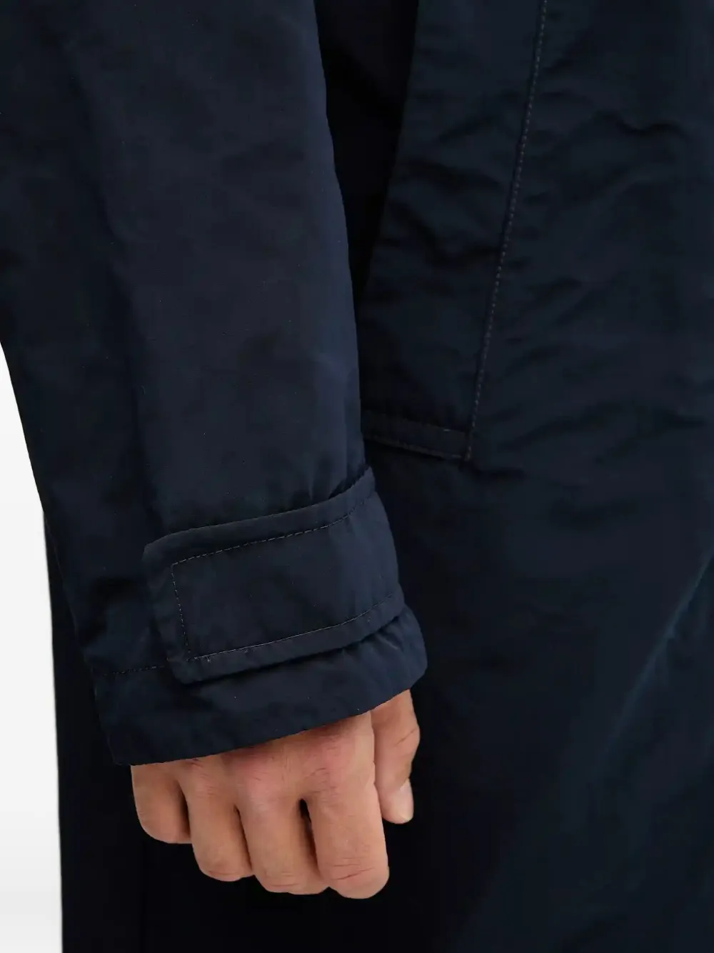 BOSS Gelaagde jas met capuchon Blauw