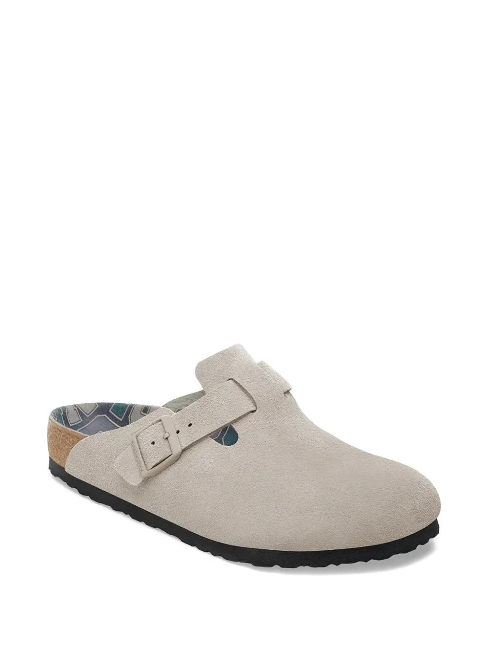 Birkenstock Boston muiltjes met gesp Beige