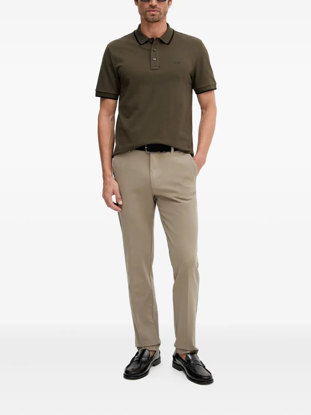 BOSS playera tipo polo con botones | Image 2