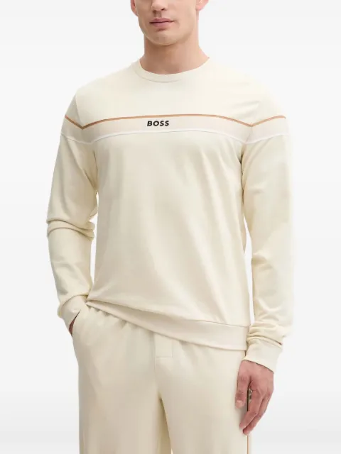 BOSS Iconic logo-deatil sweatshirt