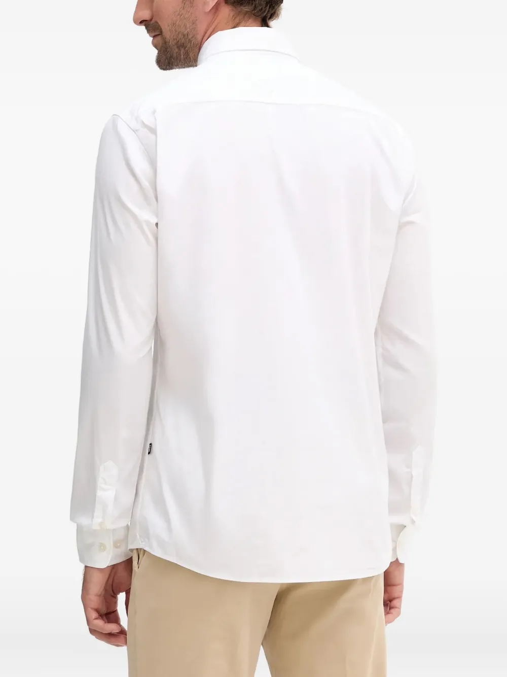 BOSS Overhemd met geborduurd logo Wit