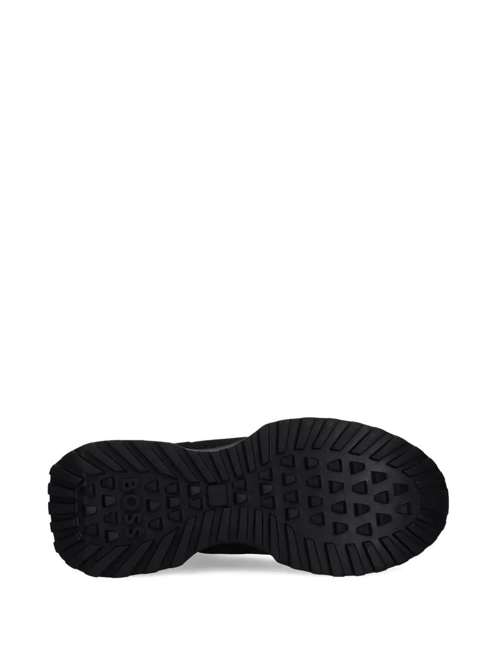 BOSS Sneakers met mesh vlakken Zwart