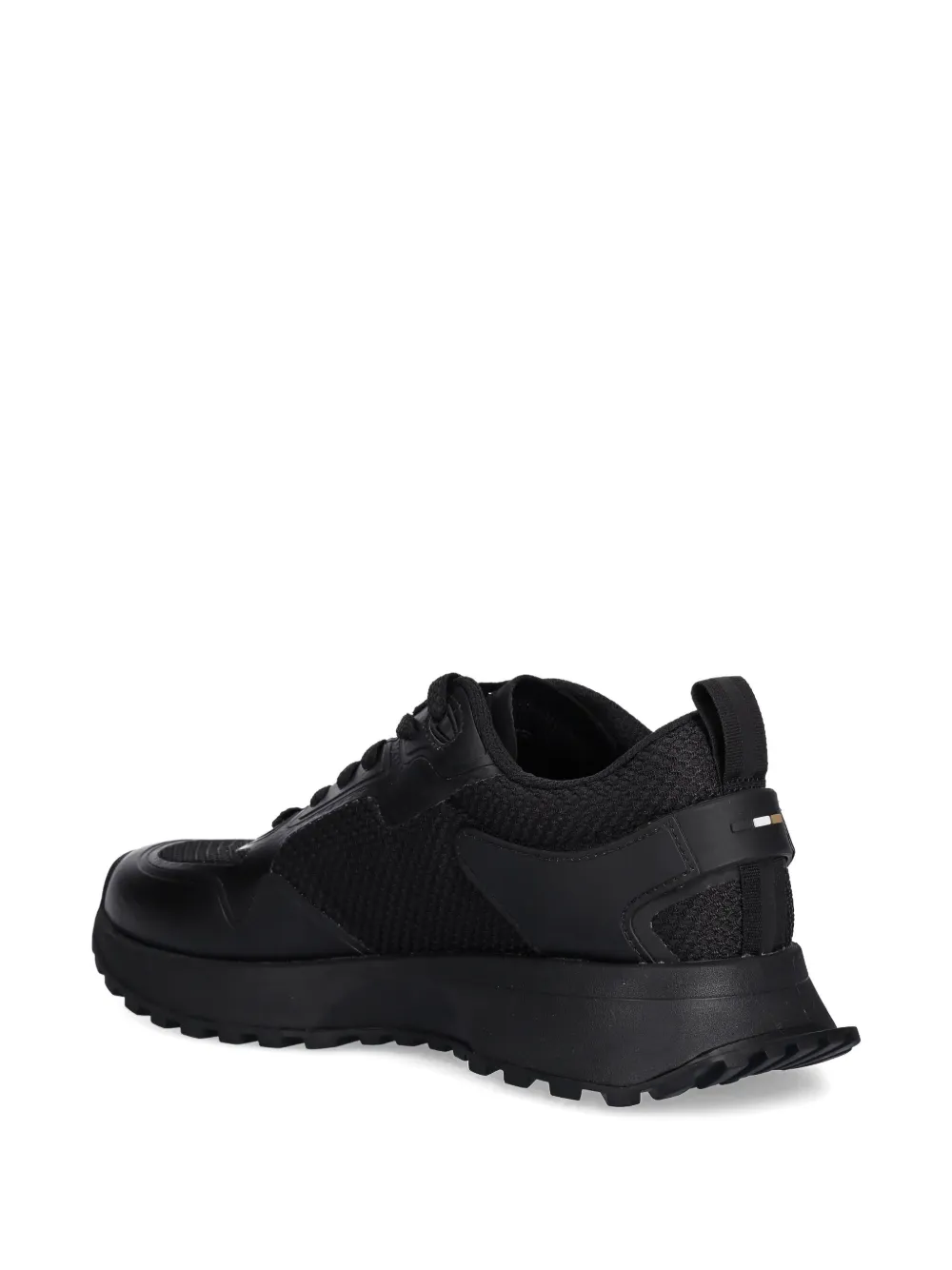 BOSS Sneakers met mesh vlakken Zwart